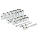 Zestaw nasadek metrycznych 1/4'' z grzechotką Milwaukee, 28 szt