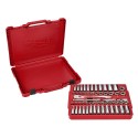 Zestaw nasadek metrycznych 1/4'' z grzechotką Milwaukee, 28 szt