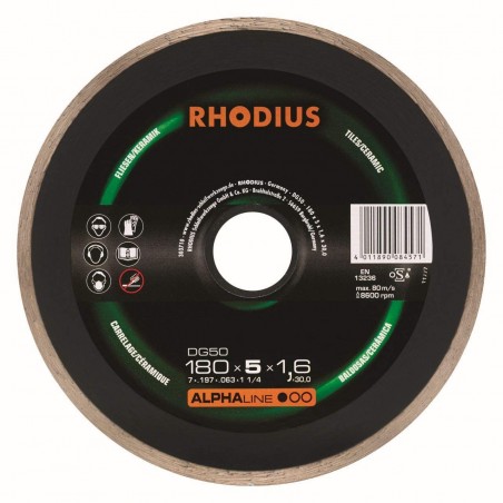 Tarcza diamentowa 200 mm Rhodius DG50 Alphaline