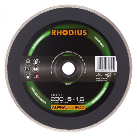 Tarcza diamentowa 200 mm Rhodius DG50 Alphaline