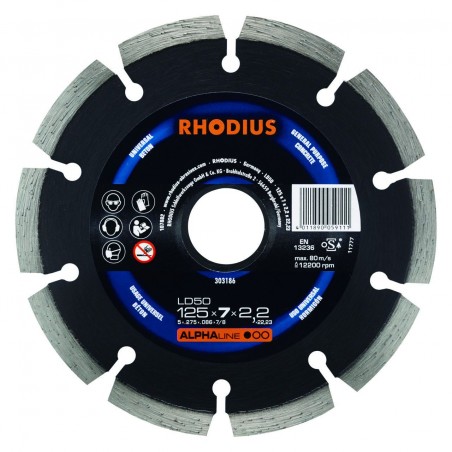 Tarcza diamentowa 200 mm Rhodius DG50 Alphaline