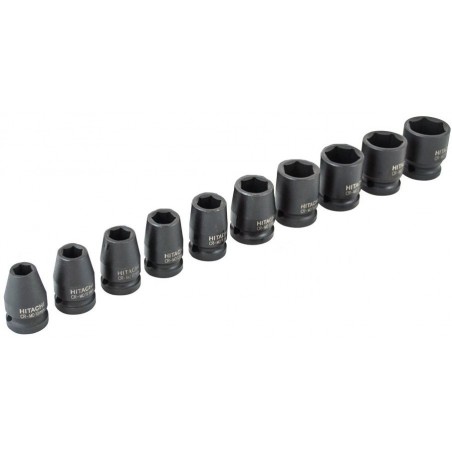 Zestaw nasadek udarowych 1/2'' 10-24 mm Hikoki