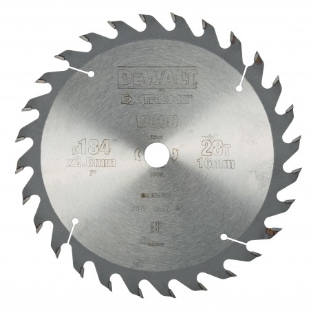 Tarcza pilarska 184x16 mm DeWalt DT4031