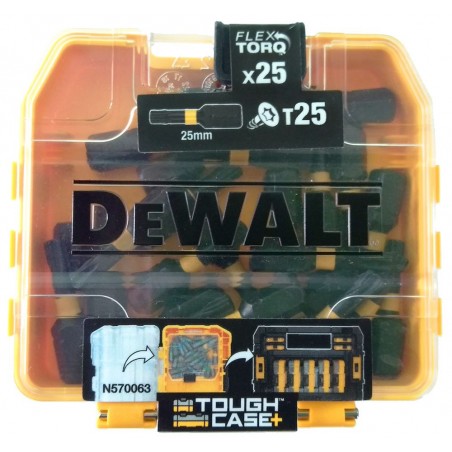 Zestaw bitów udarowych Torx 25 mm DeWalt DT70558T, 25 szt
