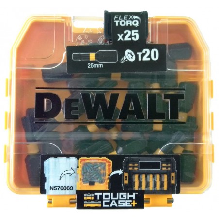 Zestaw bitów udarowych Torx 20 mm DeWalt DT70557T, 25 szt