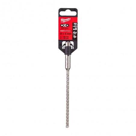Wiertło do betonu SDS-Plus 4-ostrzowe 5 mm Milwaukee MX4