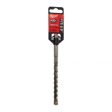 Wiertło do betonu SDS-Plus 4-ostrzowe 10/100/165 mm Milwaukee MX4