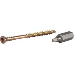 Wkręty żółto-chromowane do podłóg 3,9x42mm 250szt.