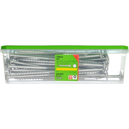 Wkręty do drewna WAF z powłoką CorrSeal 8,0x200mm TX40 25szt.