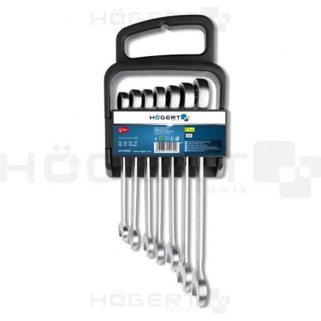 Zestaw kluczy płasko-oczkowych 12 szt., 6-24 mm Hoegert HT1W492