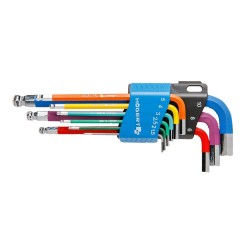 Klucze imbusowe 1,5 - 10mm 9 szt. HOEGERT HT1W806