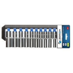 Zestaw nasadek długich 1/2" 10 szt. Hoegert HT1A888