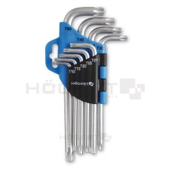 Klucze sześciokątne imbusy 1,5 - 10mm 9 szt. HOEGERT HT1W808