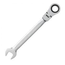 Klucz płasko-oczkowy 12mm z grzechotką i przegubem Hoegert HT1R052