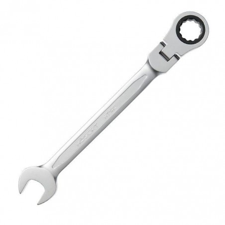 Klucz płasko-oczkowy 12mm z grzechotką i przegubem Hoegert HT1R052
