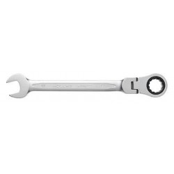 Klucz płasko-oczkowy 17mm z grzechotką i przegubem Hoegert HT1R057