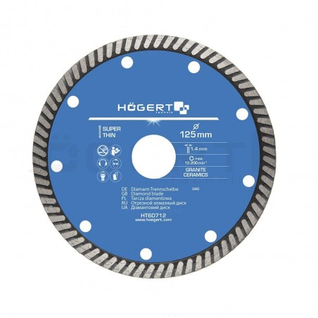 Tarcza diamentowa 125mm Hoegert HT6D712