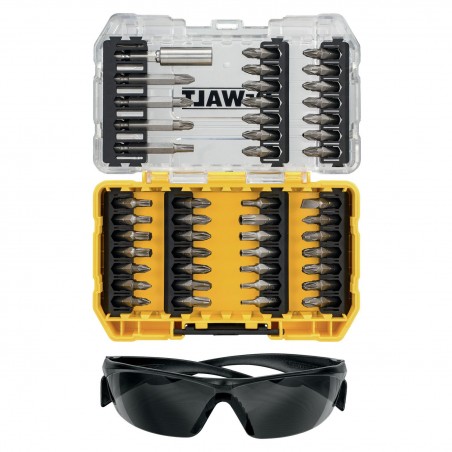 Zestaw bitów 47 el. DeWalt DT70703 + okulary ochronne
