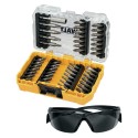 Zestaw bitów 47 el. DeWalt DT70703 + okulary ochronne