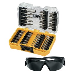 Zestaw bitów 47 el. DeWalt DT70703 + okulary ochronne