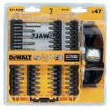 Zestaw bitów 47 el. DeWalt DT70703 + okulary ochronne