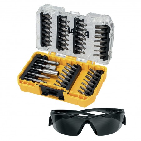 Zestaw bitów 47 el. DeWalt DT70703 + okulary ochronne
