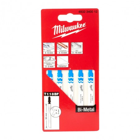 Brzeszczoty do metalu 55 mm Milwaukee, 5 szt.