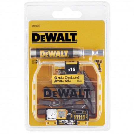 Zestaw bitów Philips, Pozidriv, Torx DeWalt DT71573