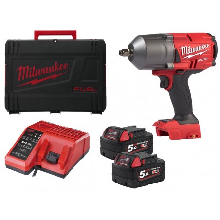 KLUCZ UDAROWY ½ MILWAUKEE M18 FHIWF12-502X FUEL ™ Z PIERŚCIENIEM ZABEZPIECZAJĄCYM
