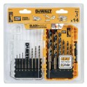 Zestaw wierteł do drewna, metalu i plastiku 14 szt. DeWalt DT70727