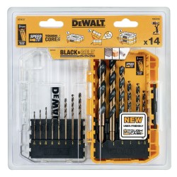 Zestaw wierteł do drewna, metalu i plastiku 14 szt. DeWalt DT70727