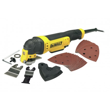 DEWALT NARZĘDZIE WIELOFUNKCYJNE 300W + AKCESORIA W KARTONIE