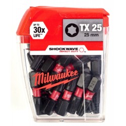 Zestaw bitów Torx Milwaukee Shockwave