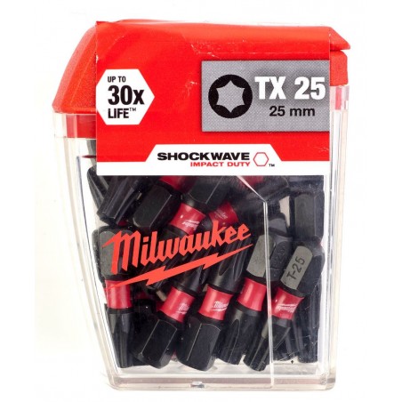 Zestaw bitów Torx Milwaukee Shockwave