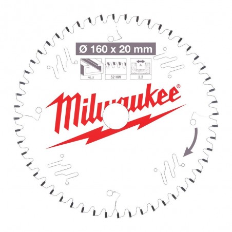 Tarcza 160 mm do pilarek ręcznych Milwaukee CSB P W