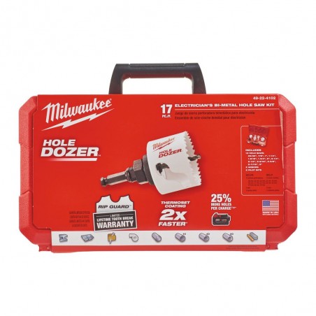 Zestaw otwornic Bi-Metal 17 szt. Milwaukee Hole Dozer