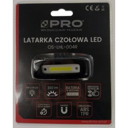 Latarka czołowa LED z czujnikiem ruchu 300lm Pro OS-LHL-004R
