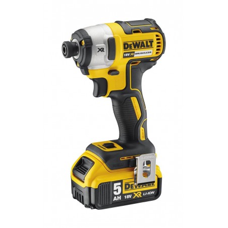 Zestaw COMBO DeWalt 18V Wkrętarka DCD791 + Zakrętarka DCF887 + 2x5 Ah + TSTAK II