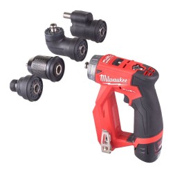Wiertarko-wkrętarka z wymiennym uchwytem 12V Milwaukee M12 FDDXKIT-0X