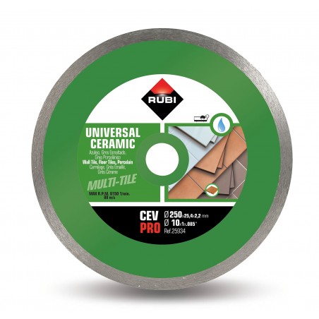 RUBI TARCZA DIAMENTOWA CEV 250 x 25,4mm PRO
