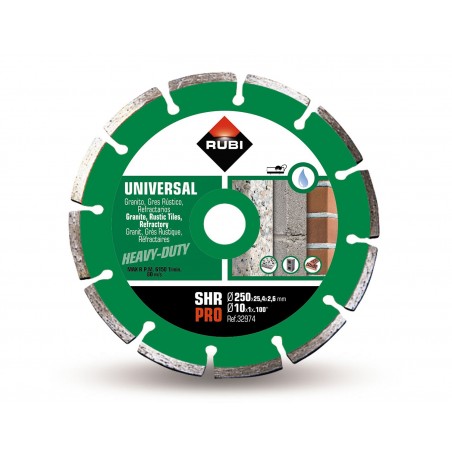 Tarcza diamentowa do betonu na mokro 250 x 25,4 mm Rubi Pro