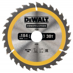 Tarcza do drewna do pilarek ręcznych DeWalt 184x30x30T DT1942