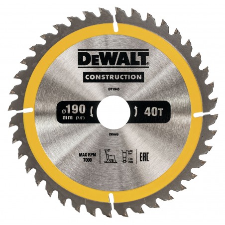 Tarcza do drewna DeWalt DT1945