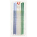 Zestaw wkładów wodoodpornych do markera Pica DRY 3030 - niebieskie, zielpne, białe