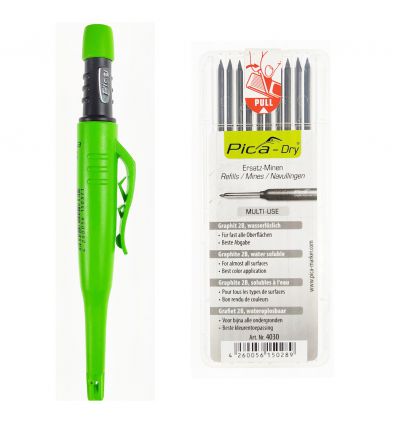 Ołówek stolarski automatyczny PICA DRY 3030 + Zestaw wkładów PICA 4030