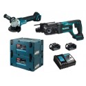 Szlifierka kątowa DGA504 + Młotowiertarka DHR241ZJ Makita DLX2153TJ1
