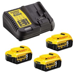 Zestaw 18V Ładowarka DCB115 + 3 x AKU DCB184 5 Ah