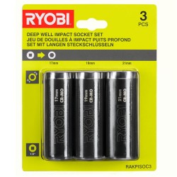 Zestaw nasadek udarowych 17-21 mm 1/2" Ryobi RAKPISOC3