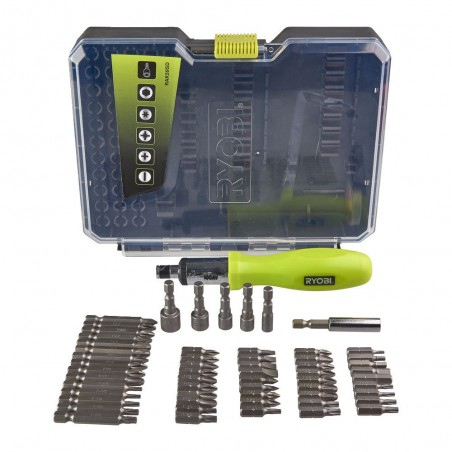Zestaw bitów PH PZ Torx z wkrętakiem, 59 szt. Ryobi RAK59SD