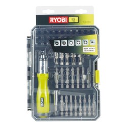 Zestaw bitów PH PZ Torx z wkrętakiem, 59 szt. Ryobi RAK59SD